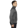 North End Men's Carbon/Black Flux Melange Bonded Jacket