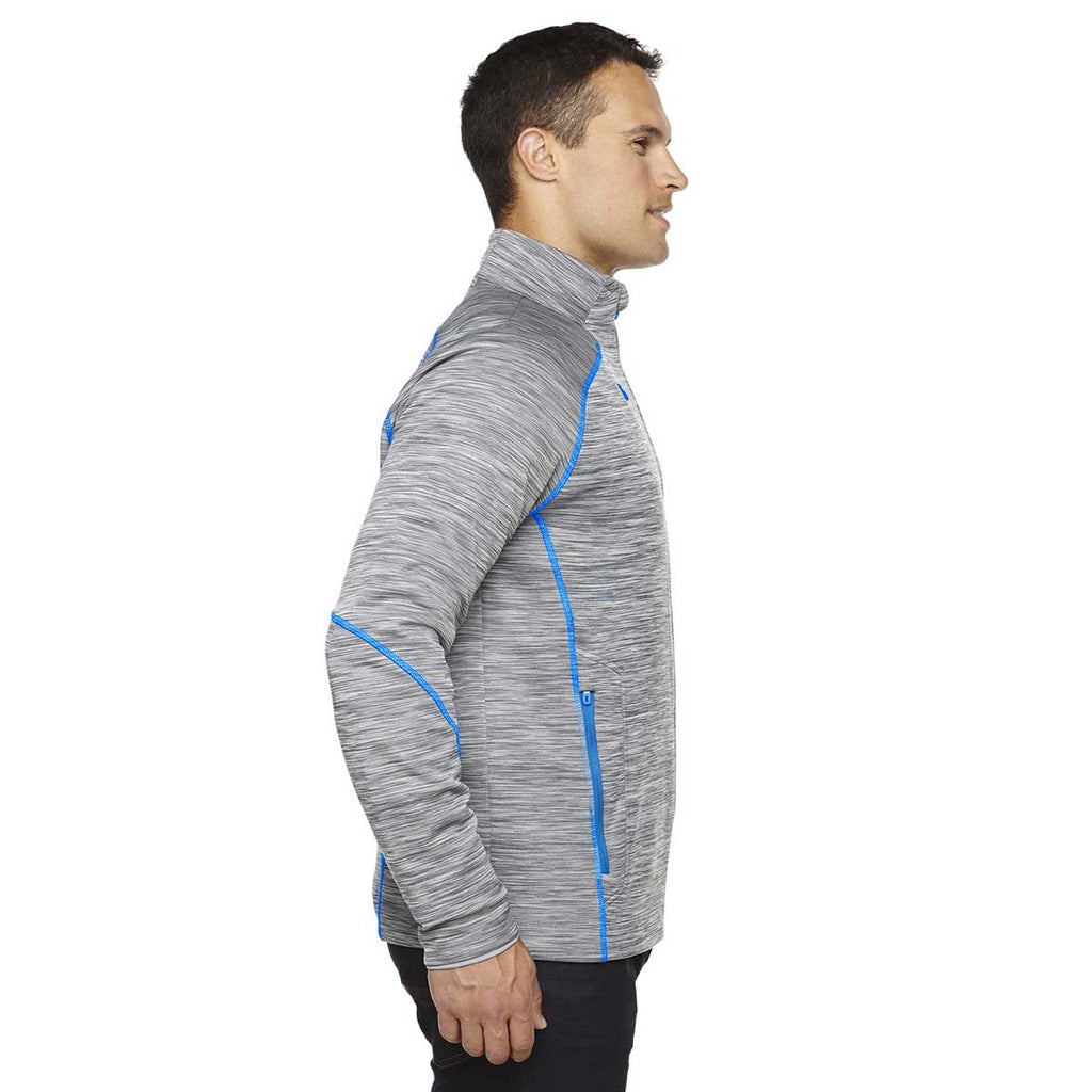 North End Men's Platinum Flux Melange Bonded Jacket