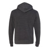 J. America Men's Black Triblend Triblend Hooded Pullover Sweatshirt