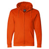 Bayside Men's Bright Orange USA-Made Full Zip Hooded Sweatshirt