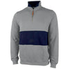 Charles River Women's Heather Grey/Navy Quad Pullover