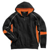 Charles River Men's Black/Orange/White Victory Hooded Sweatshirt