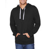 Next Level Unisex Black/Heather Gray French Terry Pullover Hoodie