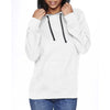 Next Level Unisex White/Heather Gray French Terry Pullover Hoodie