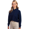 Next Level Women's Midnight Navy Laguna Suede Hoodie