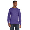 Anvil Men's Heather Purple Lightweight Long-Sleeve T-Shirt