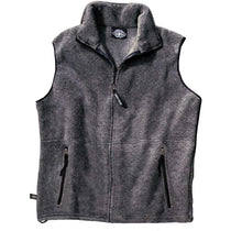 Charles River Men's Charcoal Ridgeline Fleece Vest