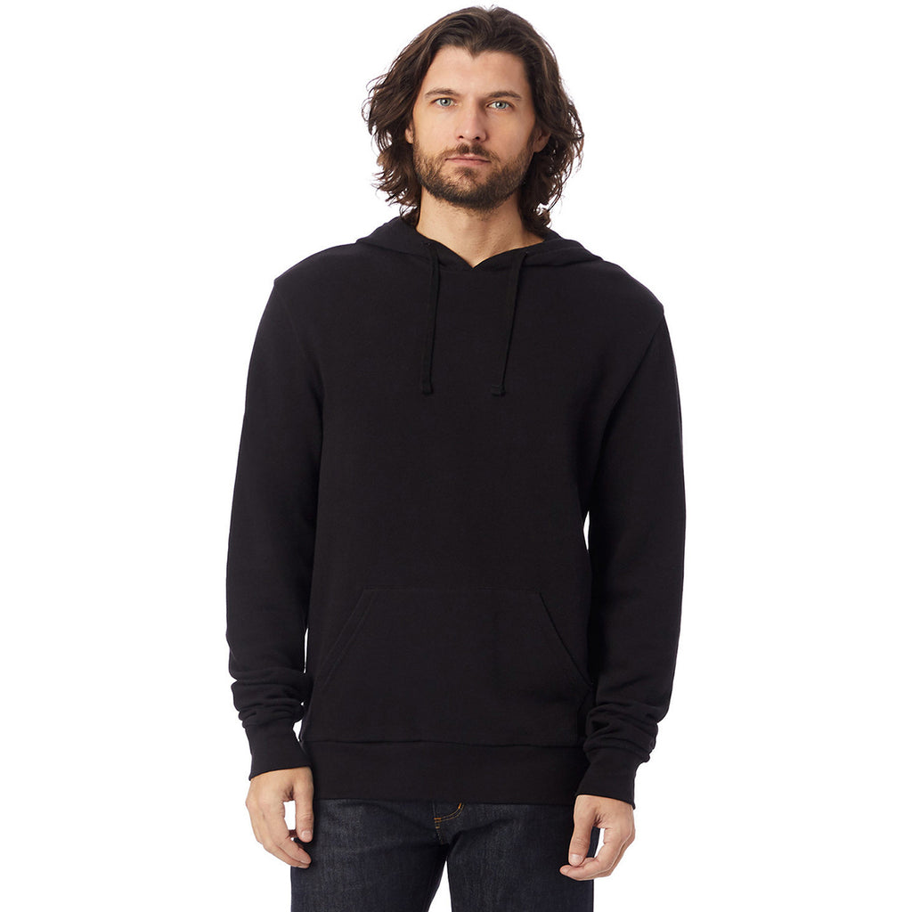 Alternative Apparel Unisex Black Washed Terry Challenger Sweatshirt