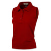 BAW Women's Red Sleeveless Polo
