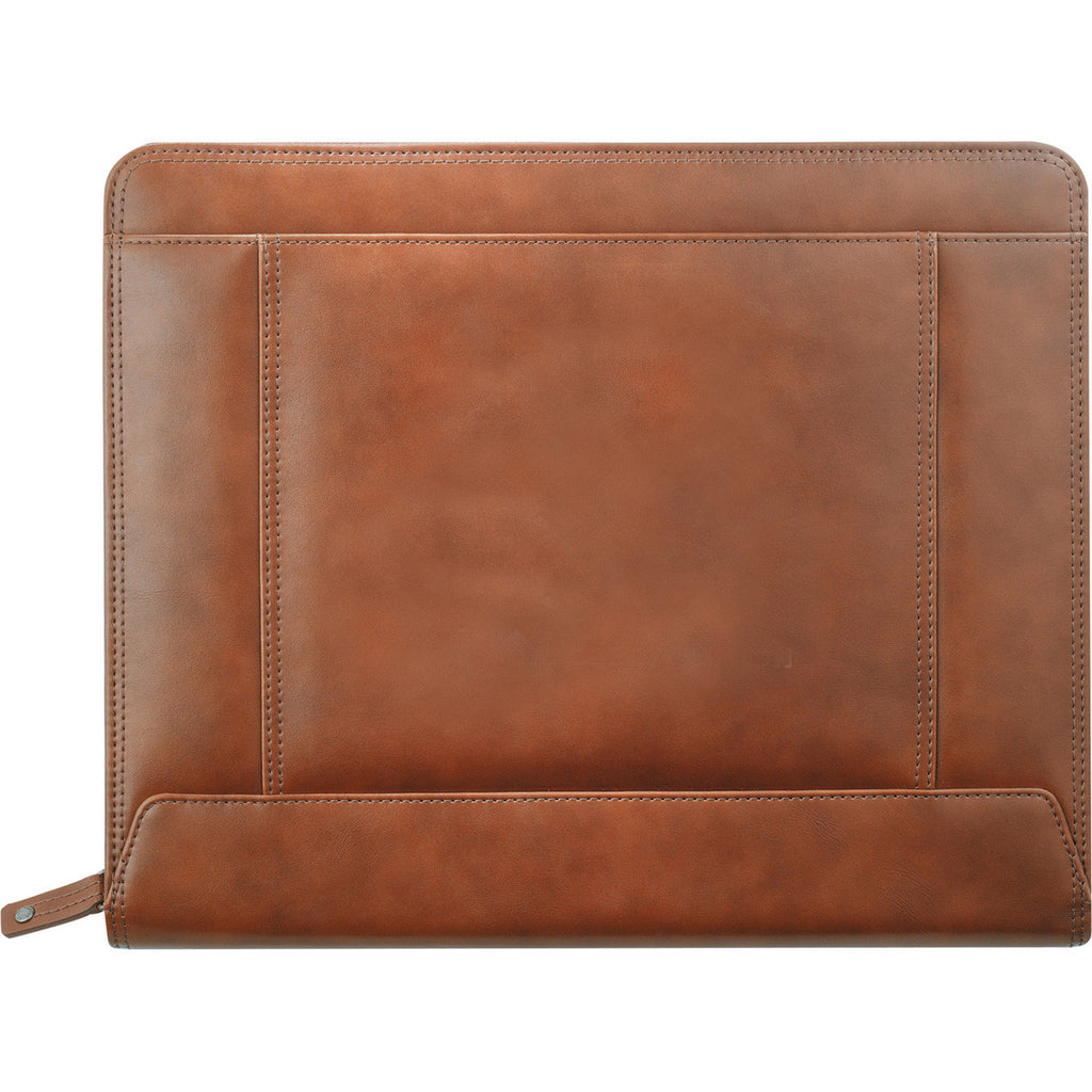 Cutter & Buck Brown Legacy Zippered Padfolio