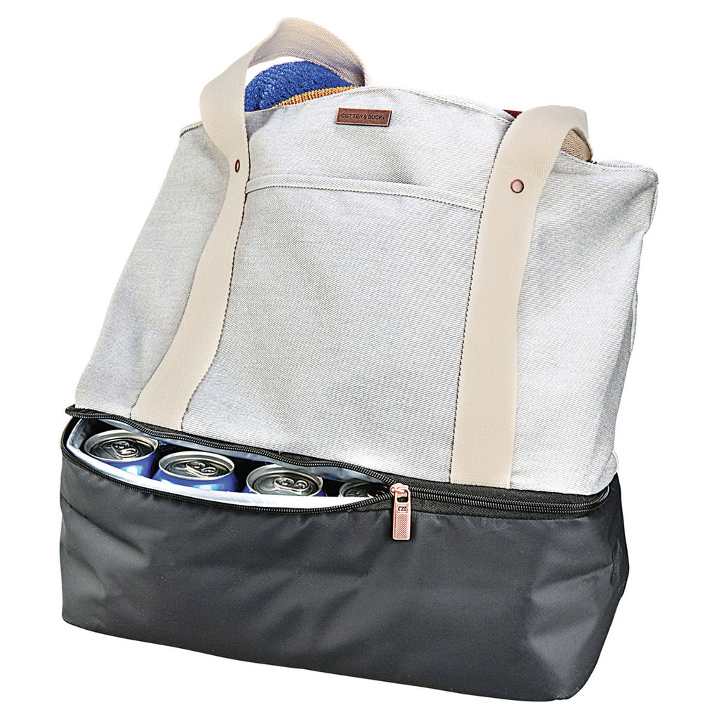 Cutter & Buck Grey 16oz. Cotton Boat Tote Cooler