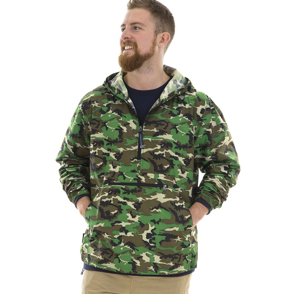 Charles River Men's Camo Pack-N-Go Print Pullover