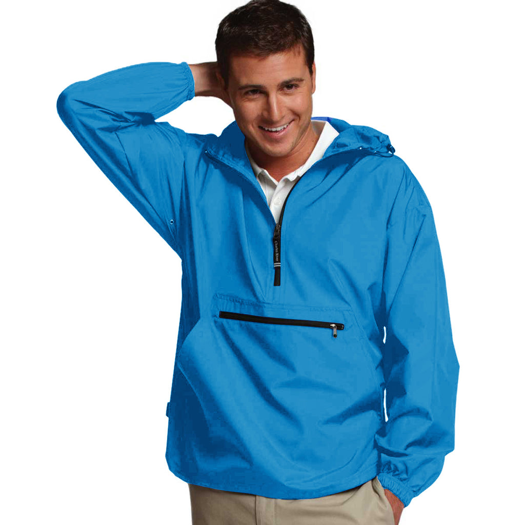 Charles River Men's Columbia Blue Pack-N-Go Pullover
