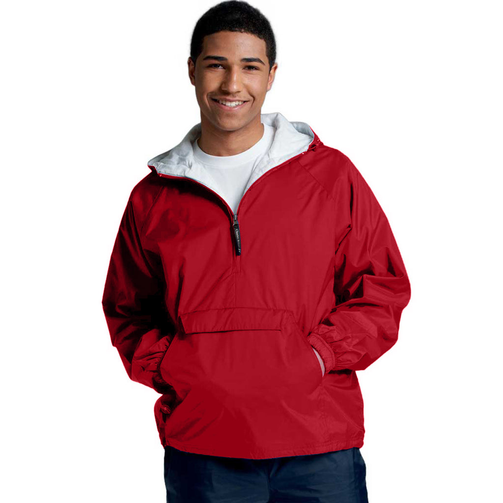 Charles River Unisex Adult Red Classic Solid Pullover