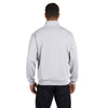 Jerzees Men's Ash 8 Oz. Nublend Quarter-Zip Cadet Collar Sweatshirt