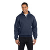 Jerzees Men's Vintage Heather Navy 8 Oz. Nublend Quarter-Zip Cadet Collar Sweatshirt