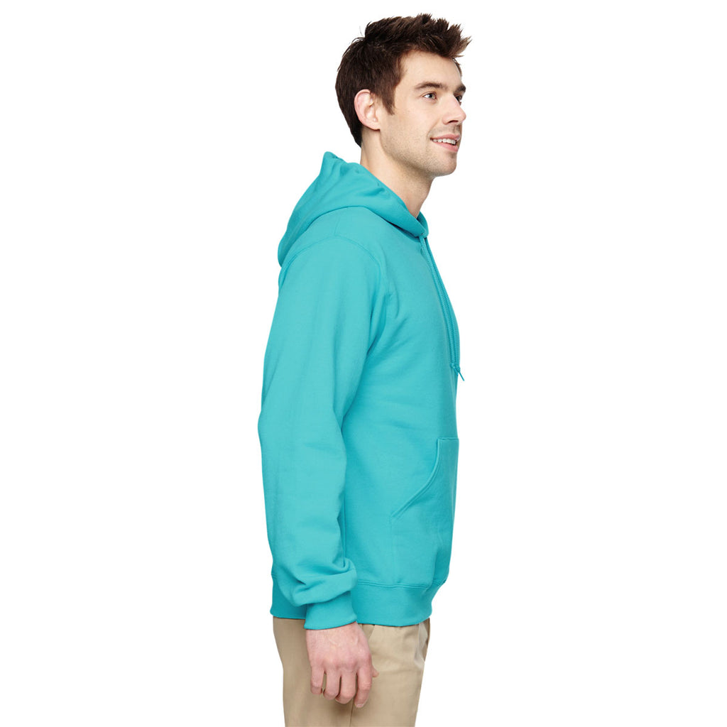 Jerzees Men's Scuba Blue 8 Oz. Nublend Fleece Pullover Hood