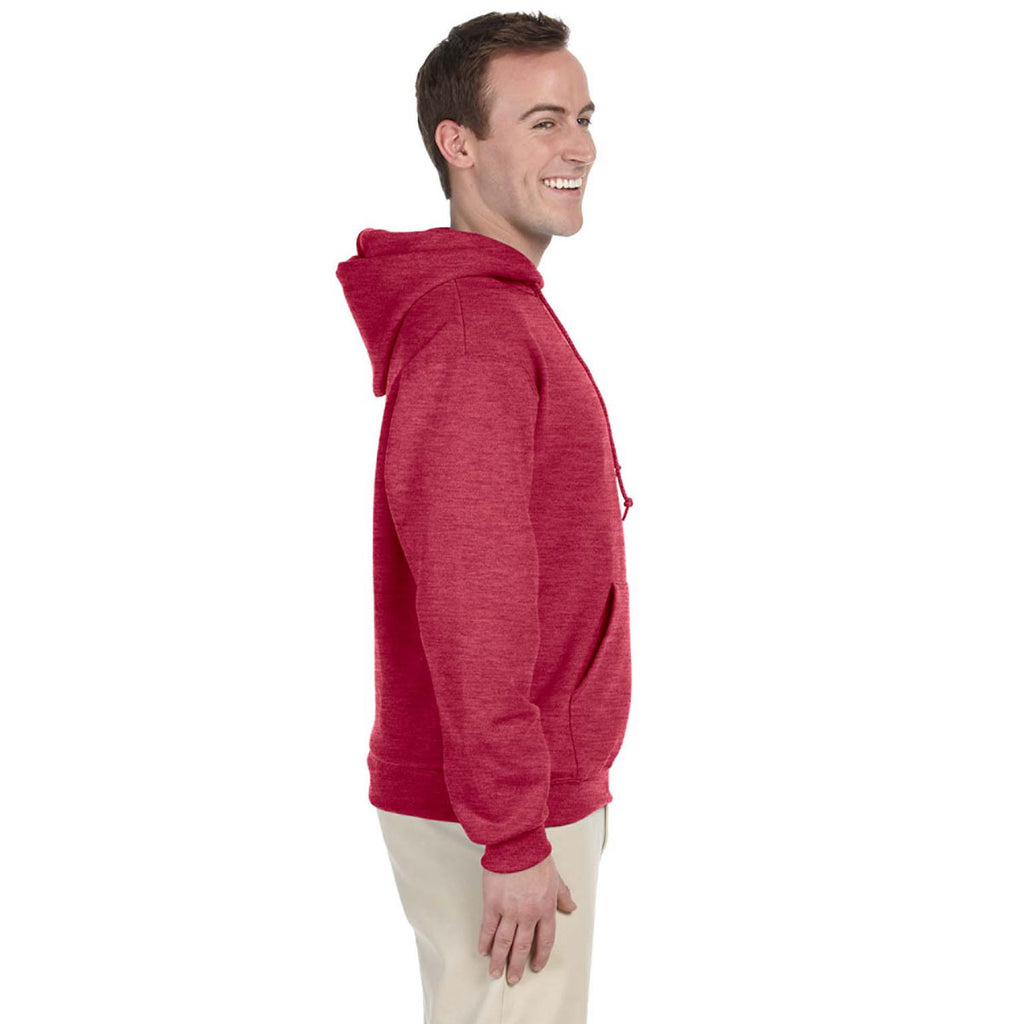 Jerzees Men's Vintage Heather Red 8 Oz. Nublend Fleece Pullover Hood