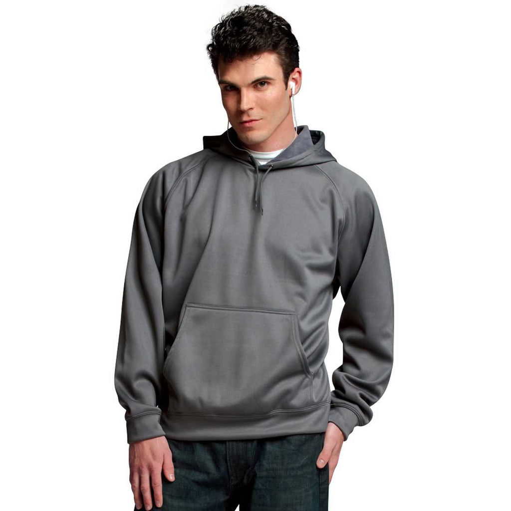 Charles River Men's Grey Bonded Polyknit Sweatshirt