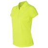 adidas Golf Women's Solar Yellow/White Climalite Basic Sport Shirt