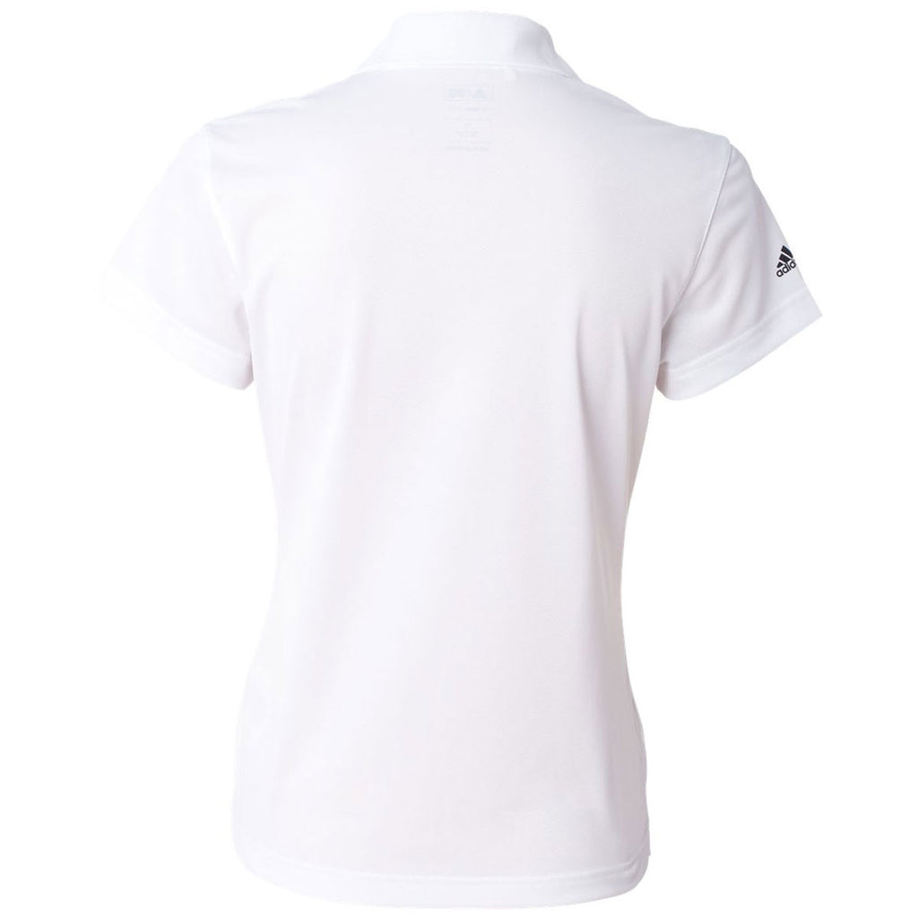 adidas Golf Women's White/Black Climalite Basic Sport Shirt