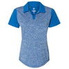 adidas Golf Women's Bright Royal Heather/Bright Royal Heather Block Sport Shirt