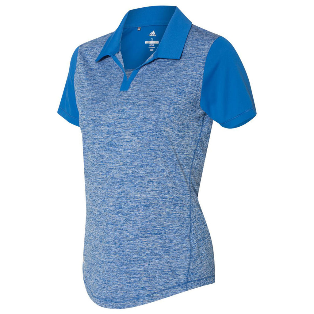 adidas Golf Women's Bright Royal Heather/Bright Royal Heather Block Sport Shirt