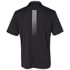 adidas Golf Men's Black Gradient 3-Stripes Sport Shirt