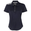 adidas Golf Women's Navy/White/Mid Grey Climacool 3-Stripes Shoulder Sport Shirt