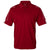 adidas Golf Men's Power Red/White Climalite 3-Stripes Cuff Sport Shirt