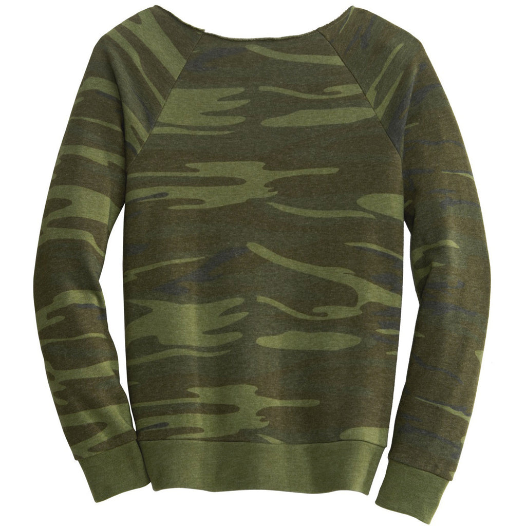 Alternative Apparel Women's Camo Maniac Eco-Fleece Sweatshirt