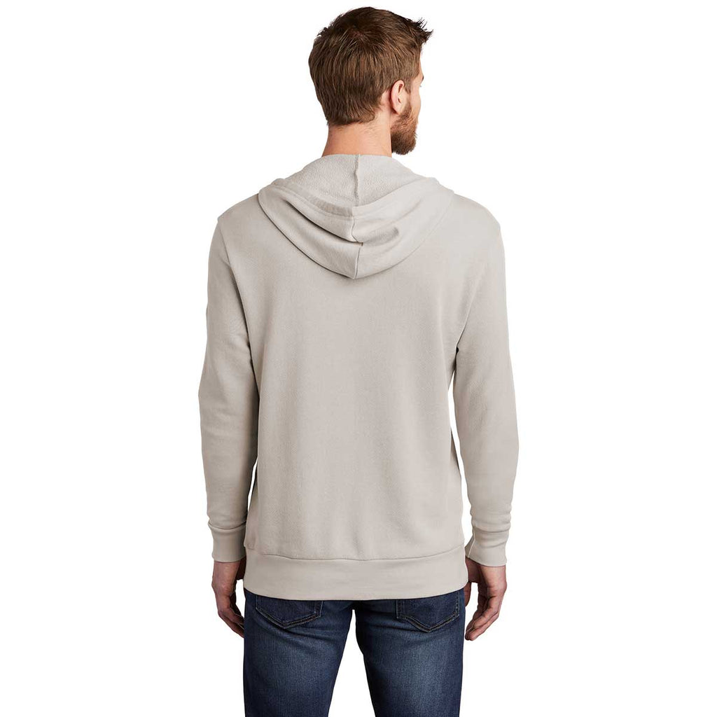 Alternative Apparel Men's Light Grey Washed Terry Challenger Hoodie