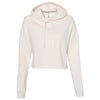 Independent Trading Co. Women's Bone Lightweight Cropped Hooded Sweatshirt