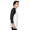 Augusta Sportswear Men's White/Black 3/4-Sleeve Baseball Jersey