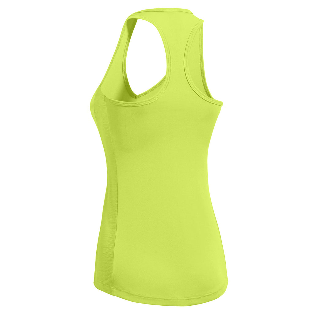 Expert Women's Safety Yellow Workout Tech Racerback