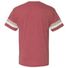 Champion Men's Carmine Red Heather Originals Triblend Varsity Tee