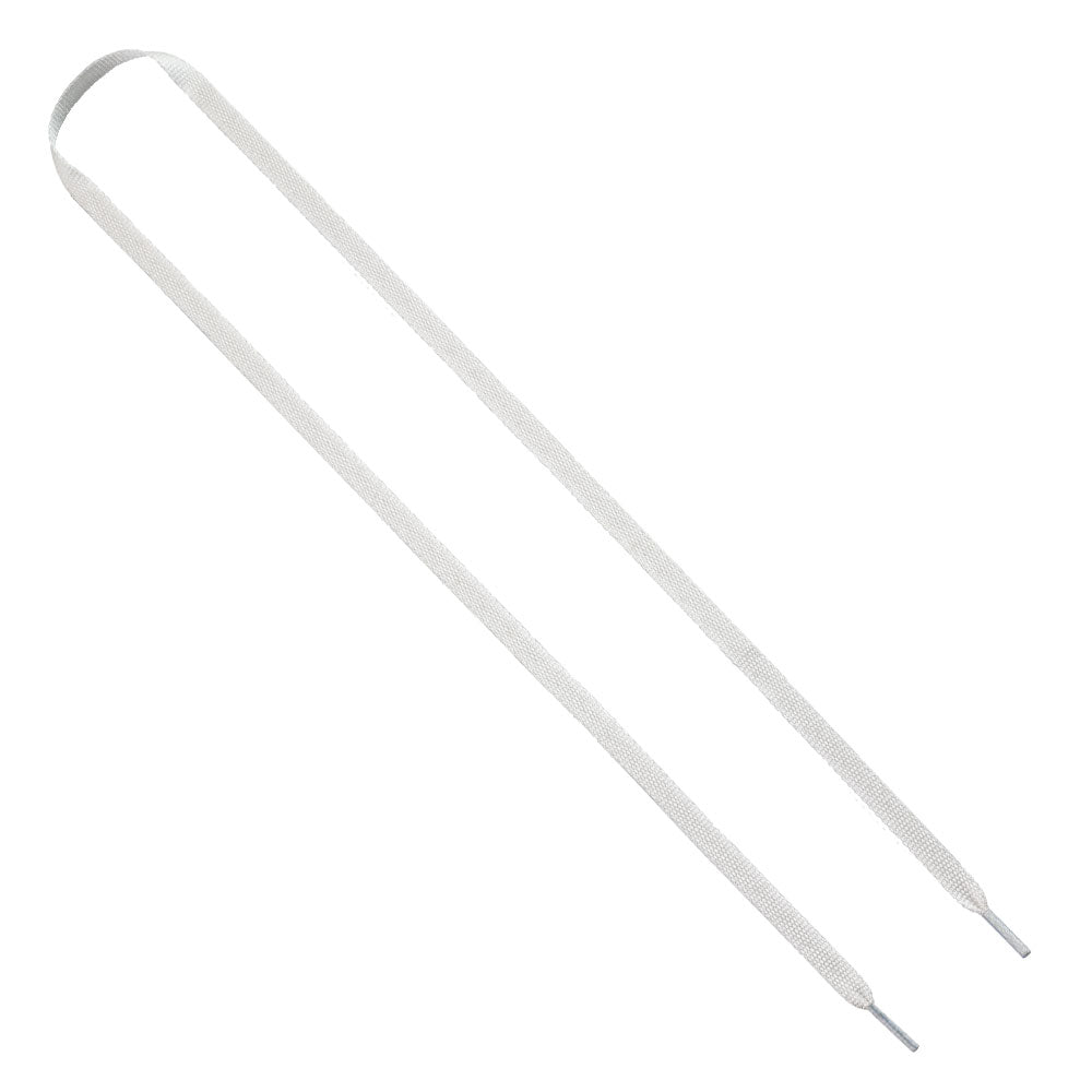 SnugZ White 3/8" Recycled Waffle Weave Dye-Sublimated Shoelaces (Pair)