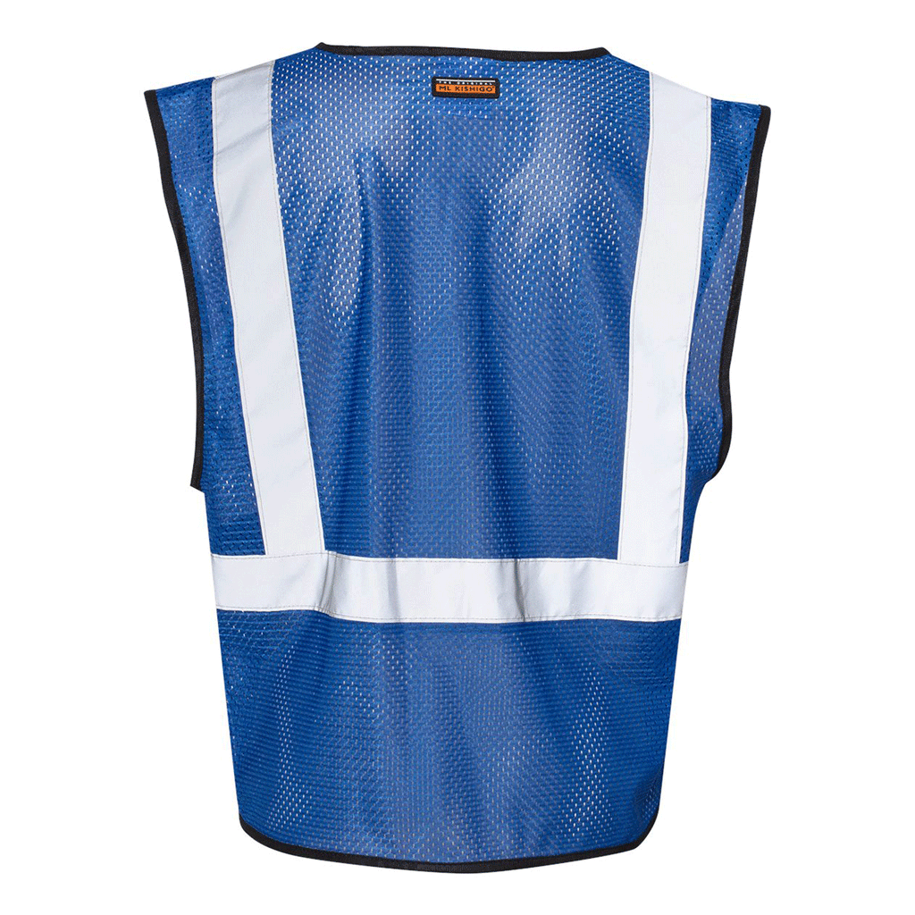 ML Kishigo Men's Blue Enhanced Visibility Non-ANSI Vest