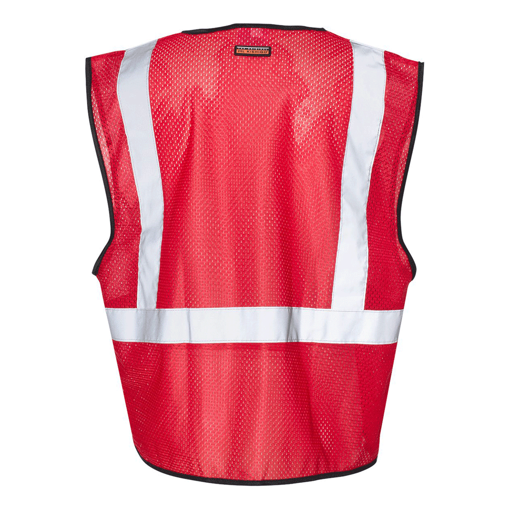 ML Kishigo Men's Red Enhanced Visibility Non-ANSI Vest