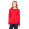 Bella + Canvas Women's Red Jersey Long-Sleeve T-Shirt