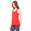 Bella + Canvas Women's Red Flowy Racerback Tank