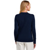 Brooks Brothers Women's Navy Blazer Cotton Stretch V-Neck Sweater