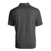 Cutter & Buck Men's Black/White Pike Eco Symmetry Print Stretch Recycled Polo Big and Tall