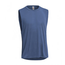 Expert Men's Stone Blue Siro Raw Edge Muscle Tee