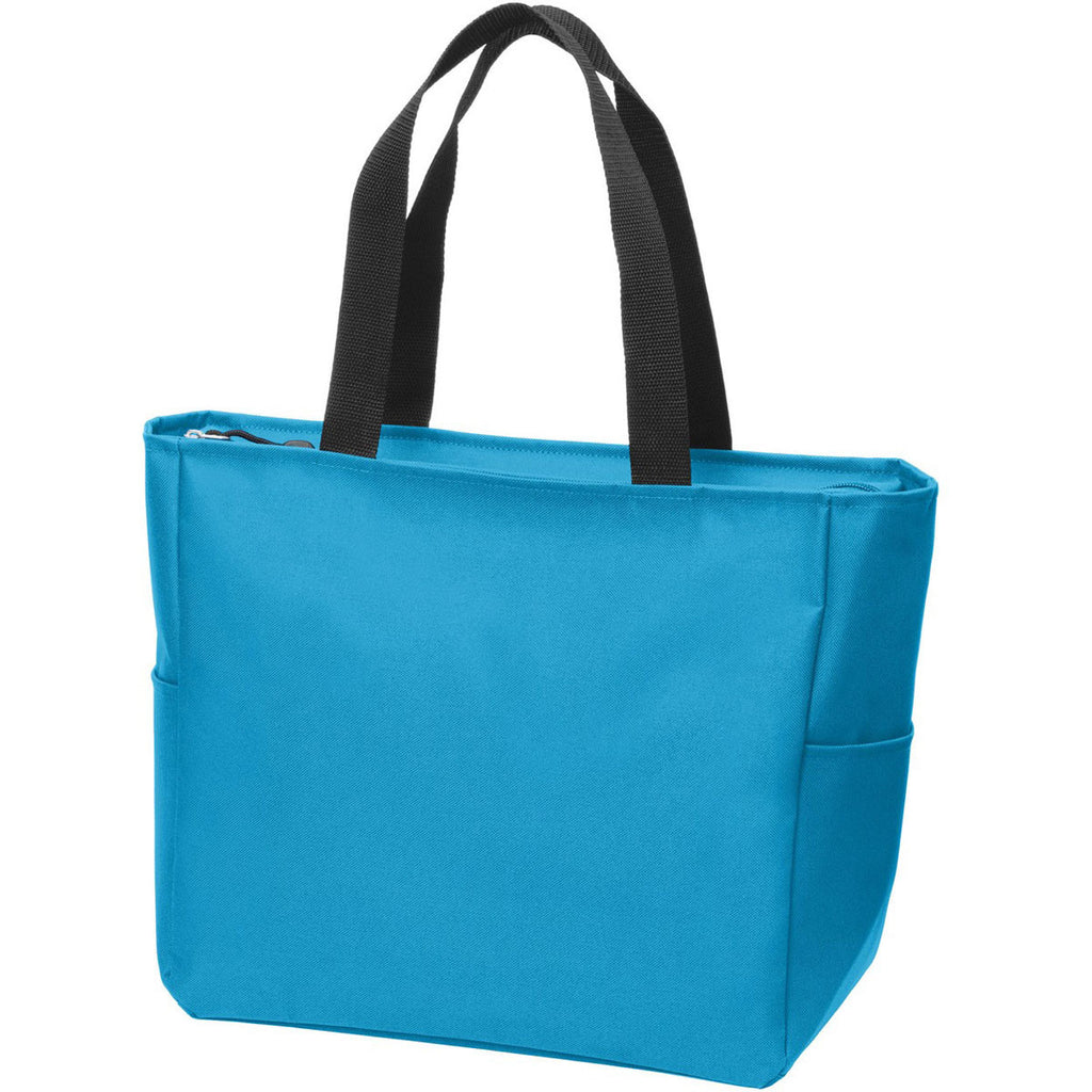 Port Authority Turquoise Essential Zip Tote