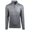 Levelwear Men's Heather Pebble/Charcoal Prevail Quarter Zip Pullover