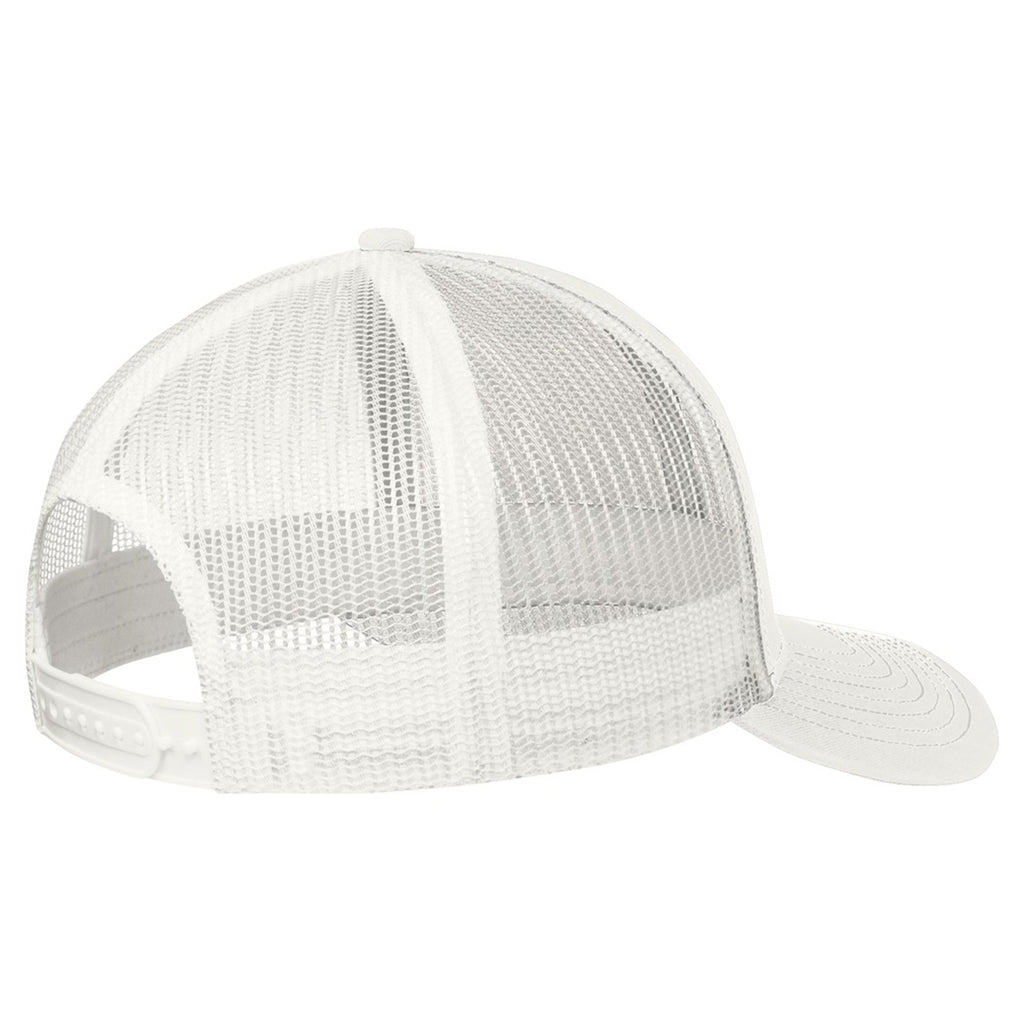 Port Authority White Snapback Trucker Cap