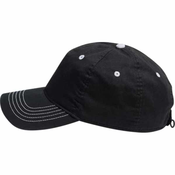 AHEAD Black Lightweight Solid Contrast Stitch Cap