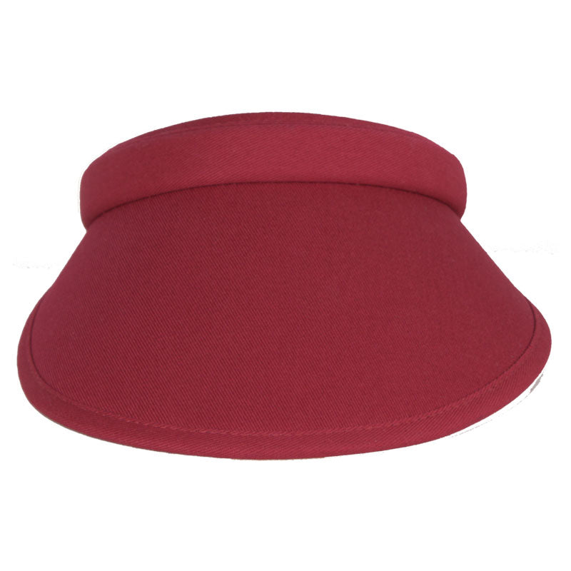 Kate Lord Red Clip-On-Solid Visor