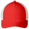 Port Authority True Red/White Mesh Back Cap